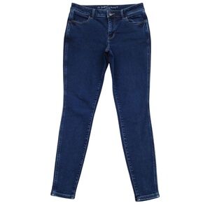 M Jeans by Maurices Dark Wash Mid-Rise Skinny Ankle Jeans‎ Size Medium Long
